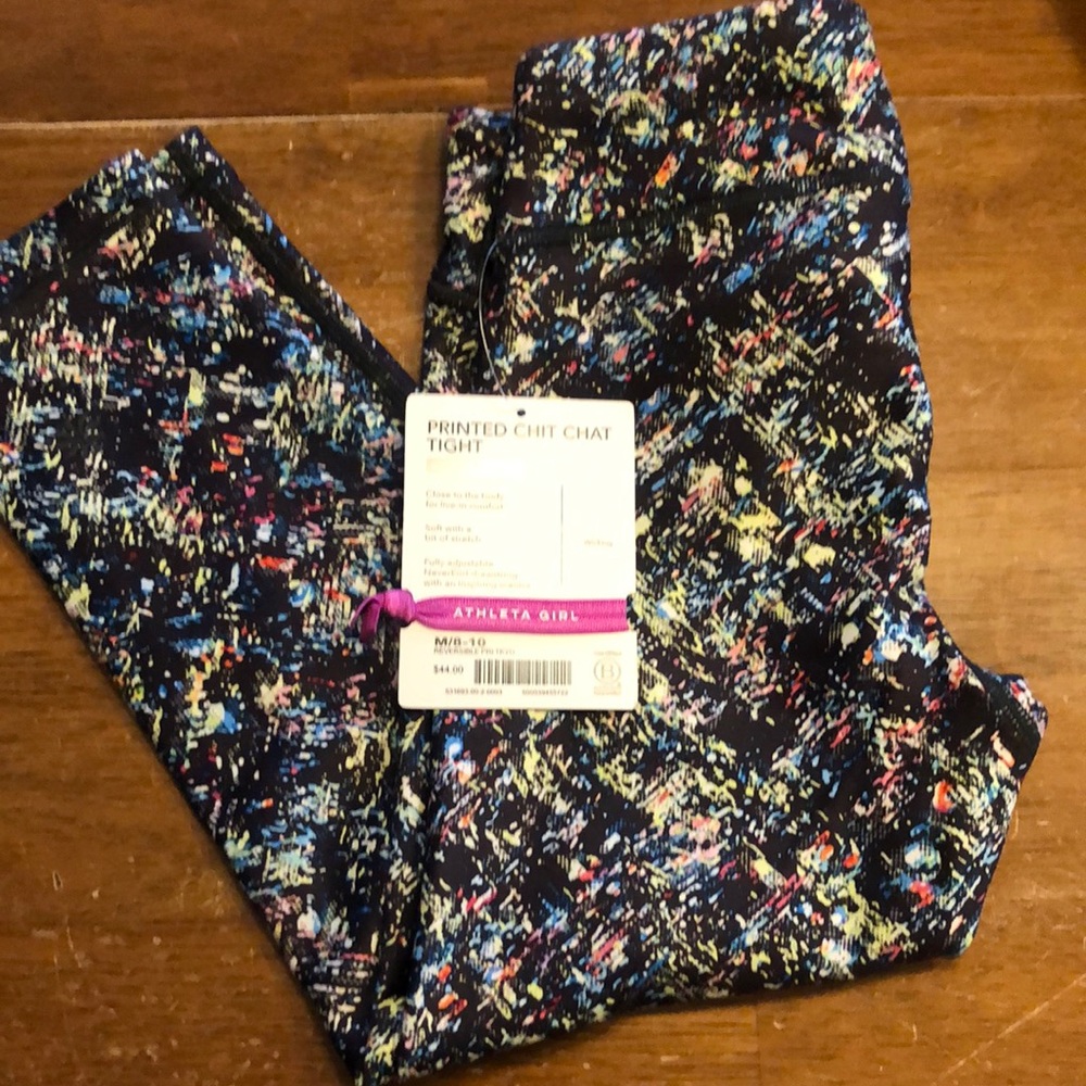 Athleta Girl Chit Chat Leggings size M/8-10